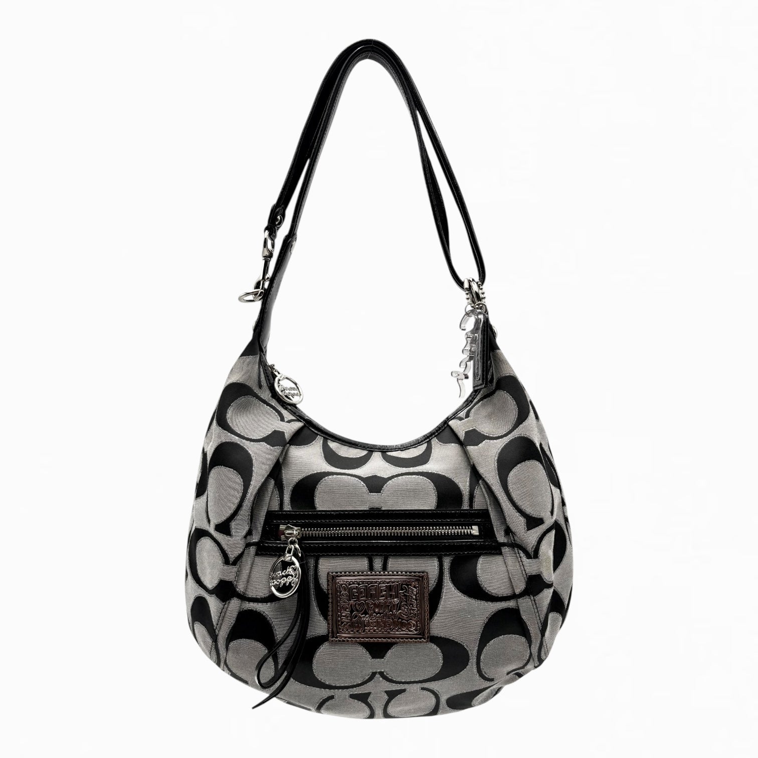 COACH POPPY MONOGRAM HAND BAG