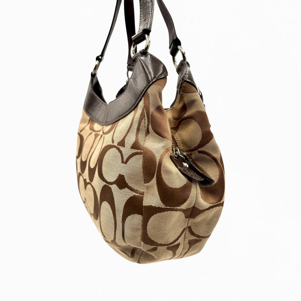 COACH MONOGRAM HOBO BAG
